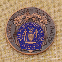 Moneda personalizada de Metal City New York Police Challenge para la venta